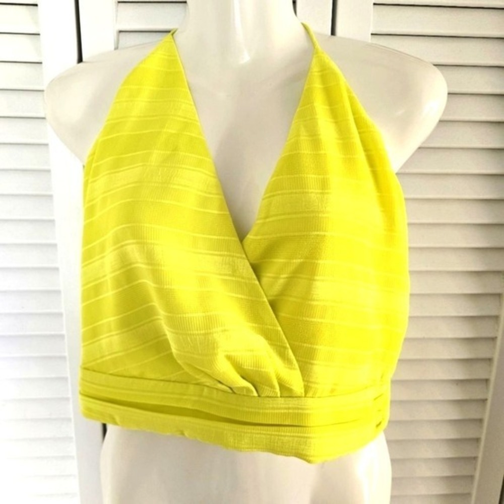 NWT NBD Yellow Halter Neck Women's Top‎ Small